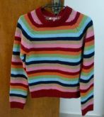 Blusa Lã Listrada Colorida